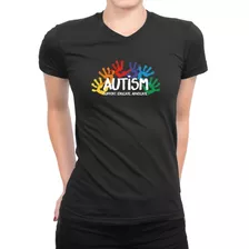 Idakoos Polo Cuello V De Mujer Autism Support