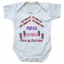 Body Bebe Com Frase Festa Junina Varios Modelos Roupinha 