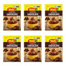 Pó Para O Preparo De Sorvete Yoki Chocolate Kit Com 6 X 150g