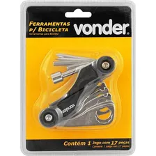 Kit De Ferramentas Para Bicicleta Com 17 Peças Vonder