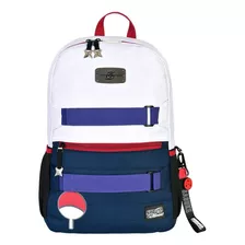 Mochila Naruto Sasuke Para Laptop Color Blanco