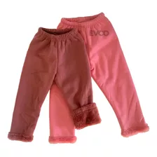 Kit 2 Pantalon Jogging Con Piel Bebe Invierno Abrigado Niños