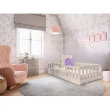 Mini Cama Infantil Montessoriana Marina Branco Bd