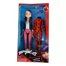 Muñeca Miraculous Ladybyg & Marinette 27 Cm Original Lelab