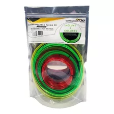 I3dp F742 Filamento Pluma 3d Pla 120m 20 Colores Brillan