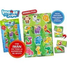 Juego Didactico Imantado Imanes Animales Español Ingles