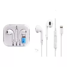 Auriculares Intrauditivos Con Microfono De Cable Para iPhone Color Blanco