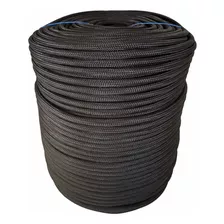 Corda Pp Polipropileno Multiuso Anti Deslisante 6mm X 200m . Cor Preto