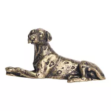 Ornamentos De Escultura De Cachorro Antigo De Bronze