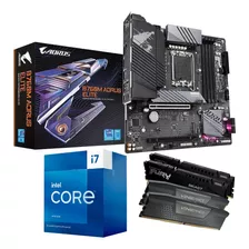 Kit Upgrade 13ª I7 13700f + B760m Aorus Elite +16gb 5200mhz