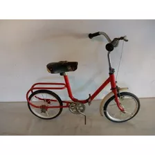 Bicicleta Infantil Bandeirante Antiga Pneu Maciço 