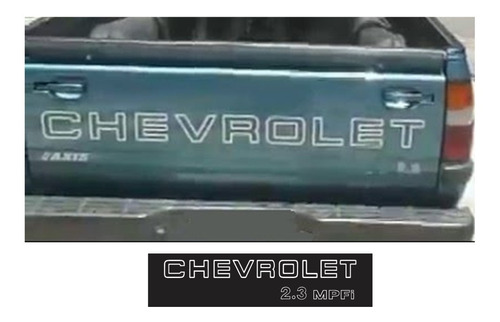Sticker Chevrolet Luv Para Tapa De Batea + 2.3 Mpfi Calcas Foto 3