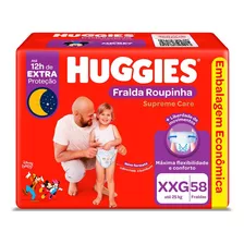 Fraldas Huggies Roupinha Supreme Care Xxg 58 Unidades