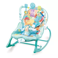 Cadeirinha De Balanço Repouseira Musical 18kg Baby Style Cor Verde Ocean Friends