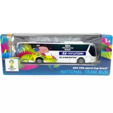 Miniatura Ônibus Hyundai Eua Copa Mundo 2014 Fifa 1:95
