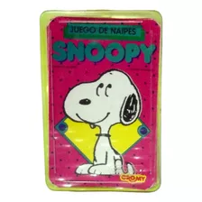 Mazo De Cartas Naipes Snoopy Cromy C/ Caja Acrílica Cerrada 