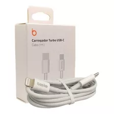 Cabo Carregador Turbo Usb Cabo 1 Metro 20w Para iPhone Cor Branco