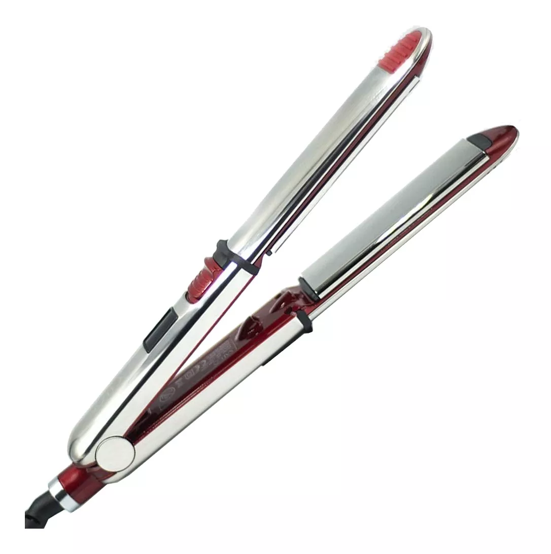 Plancha De Cabello Salon Beauty Stainless Steel 2 In 1 Curling Wand Hm7000 Plateada 110v/240v