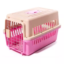 Pet King Pk3019 Transportadora Para Perro Gato Jaula Mascota Kennel Chico 48 Color Rosa