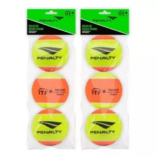 Bola Beach Tennis Kit 6 Unidades Penalty Praia Itf Stage 2