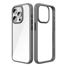 Capa Compatível iPhone 15 Pro Max Tela 6.7 Rock Guard A Imp Cor Cinza