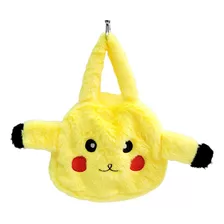 Bolso Peluche Pikachuu Suave Kawaii Cute Amarillo