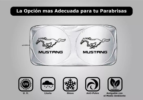 Protector Parabrisas Cubresol Parasol Ford Mustang 2015-2020 Foto 3