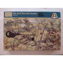 Maqueta Cañón Antitanque Pak 40 Con Personal 1/72 