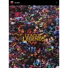Placa Decorativa Mdf League Of Legends