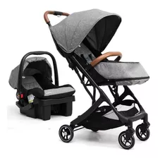 Cochecito Bebe Fisher Price Travel System Huevito Base 0+ Color Gris