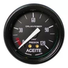 Reloj De Presión De Aceite 120 Lbs 52mm Negro 615h120