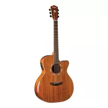 Guitarra Electroacústica Washburn Comfort G55ce Koa Para Diestros Natural Ovangkol Brillante