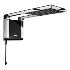 Regadera Eléctrica De Pared Lorenzetti Acqua Ultra Storm Negra Cromada 6800w 220v