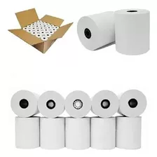 Cajas De Papel Térmico De 80x70 Mm Para Impresora 50 Rollos