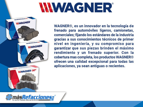Jgo De Balatas Ceramicas Del Wagner Prowler V 6 3.5 01 Al 02 Foto 3