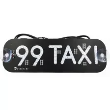 Placa Painel Letreiro Luminoso Led Vidro 99 Taxi Usb 5v