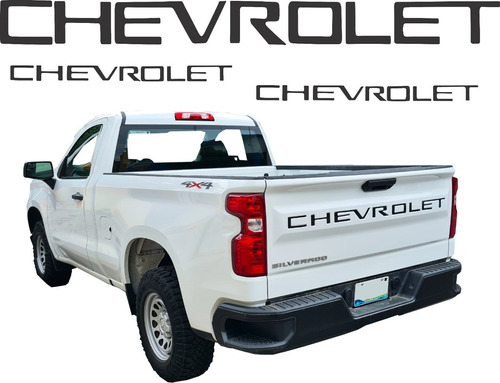 Sticker Calca Chevrolet Cheyenne Caja Batea 2019 2020 2021  Foto 7