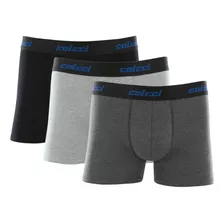 Kit Com 3 Cuecas Boxer Algodão Cotton Original Colcci