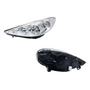 Par De Faros Peugeot 207 2008-2009-2010-2011 Fondo Cromado