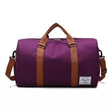 Maleta De Viaje Bolsa Mochila Fitness Bag Color Violeta