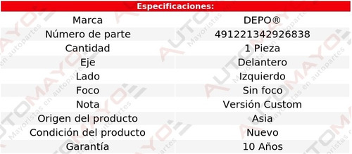 Un Cuarto Delantero Izquierdo S/foco Depo C20 1989-1991 Foto 4