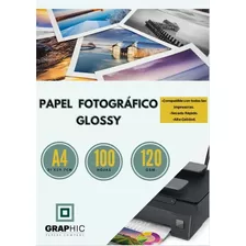 Papel Fotográfico Glossy 120grs Tamaño A4 100 Hojas Pgc