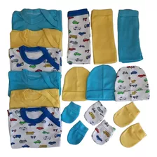 Pack 3 Ropa Interior Ajuar Bebe Algodon (15 Prendas )