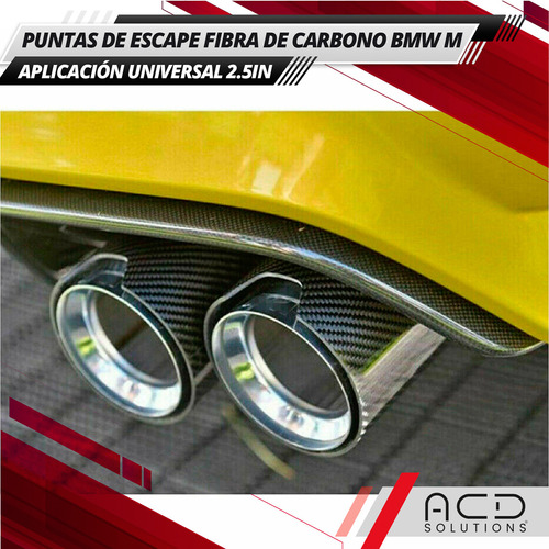 2 Puntas Escape Doble Fibra De Carbono Bmw M Acd Performance Foto 6