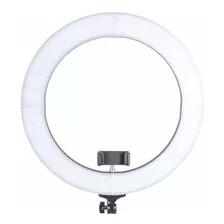 Luminária Ring Light 10 Pol. MLG-064 15w Tomate Cor Da Estrutura Preto Cor Da Luz Branca 110v/220v