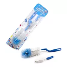 Escova Mamadeira Pais & Filhos Bico Facil Higienização Azul
