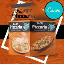 Pack Canva Pizzaria 200 Artes Editáveis 100% No Canva +bônus