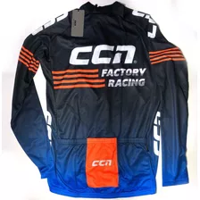 Camisa De Ciclismo Masculina Ccn Club Manga Longa