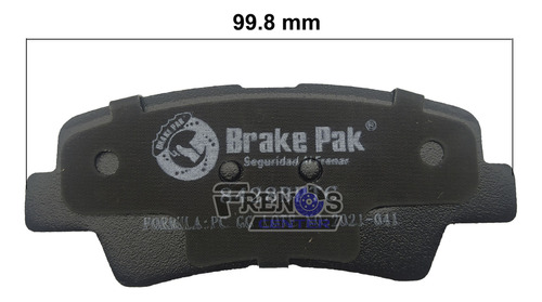 Pastilla Freno Tra Brake Pak Para Kia Soul Foto 7