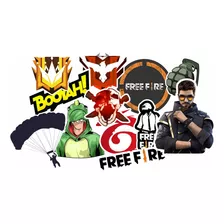 12 Un. Stickers Adesivos Free Fire Game Garena Geek Pc